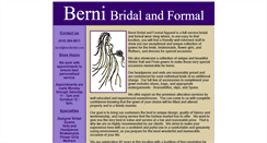 Desktop Screenshot of bernibridal.com