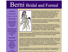 Tablet Screenshot of bernibridal.com
